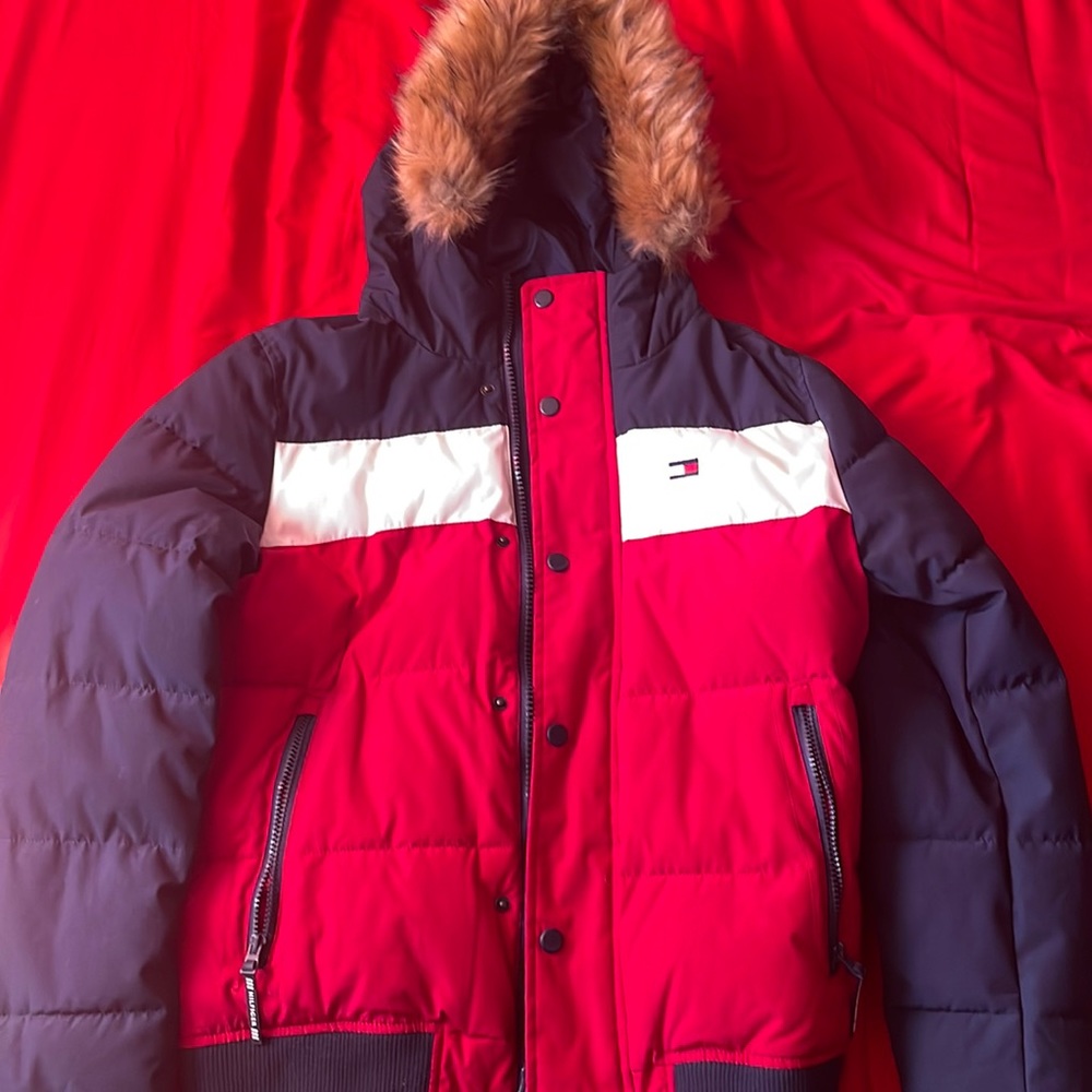 Tommy Hilfiger Men's Arctic Cloth Quilted Snorkel Bomber Jacket